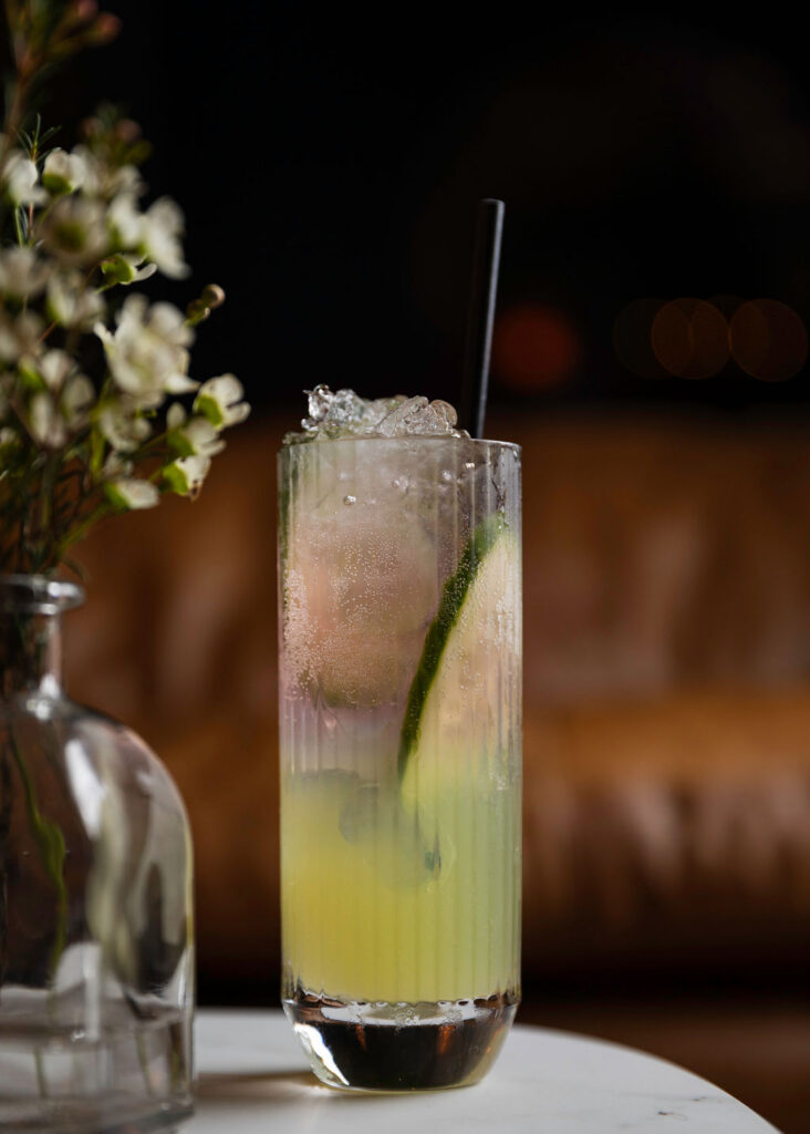 Refreshing cocktail at Lottie's